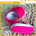 Comprar zapatos directos de China 2015 barato caliente venta oscuro rosa bebé calzado holgazanes